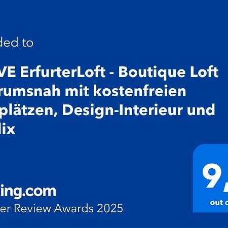 Aryve Erfurterloft - Boutique Loft Zentrumsnah Mit Kostenfreien Parkplaetzen, Design-interieur Und Netflix Appartement